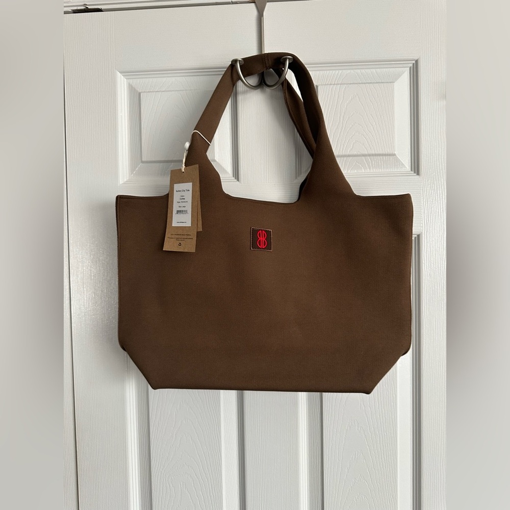 NWT Bill Blass Large Tote Bag in Coffee